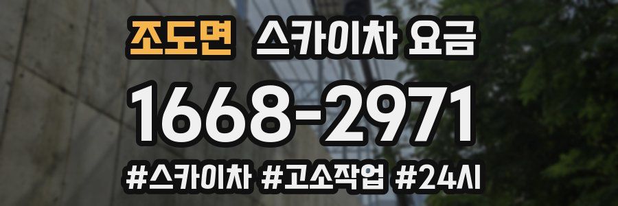 조도면 스카이차 요금