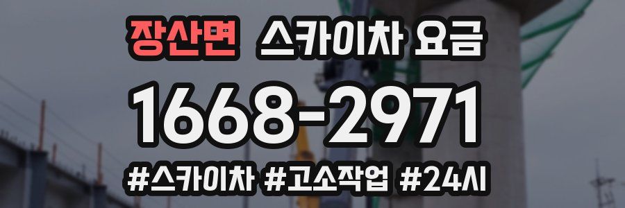 장산면 스카이차 요금