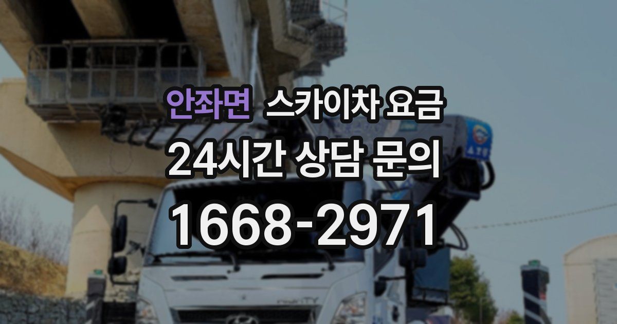 안좌면 스카이차 요금
