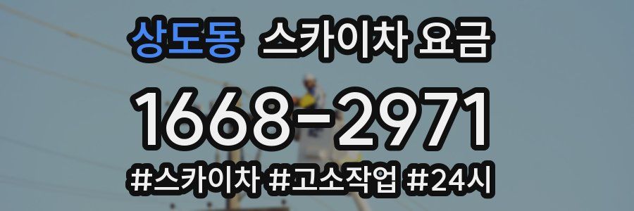 상도동 스카이차 요금