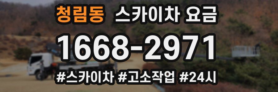 청림동 스카이차 요금