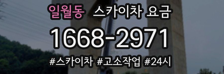 일월동 스카이차 요금
