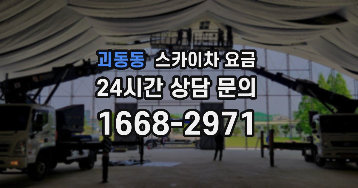 괴동동 스카이차 요금