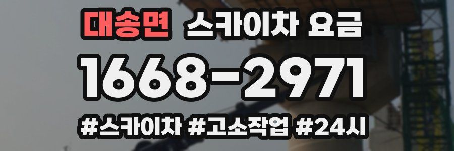 대송면 스카이차 요금
