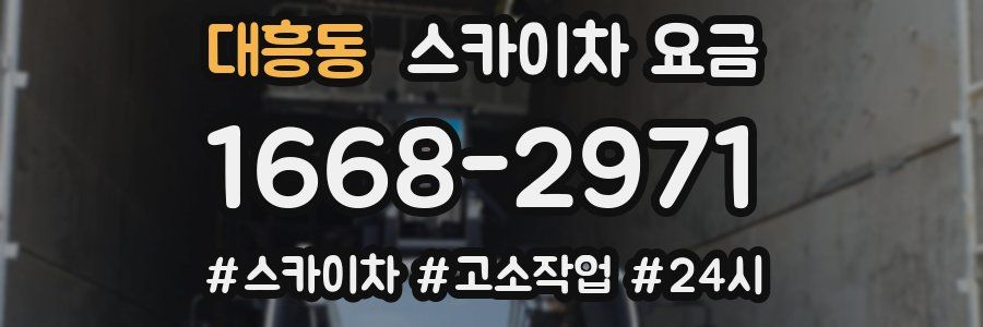 대흥동 스카이차 요금
