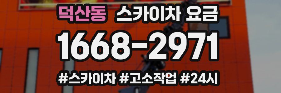 덕산동 스카이차 요금