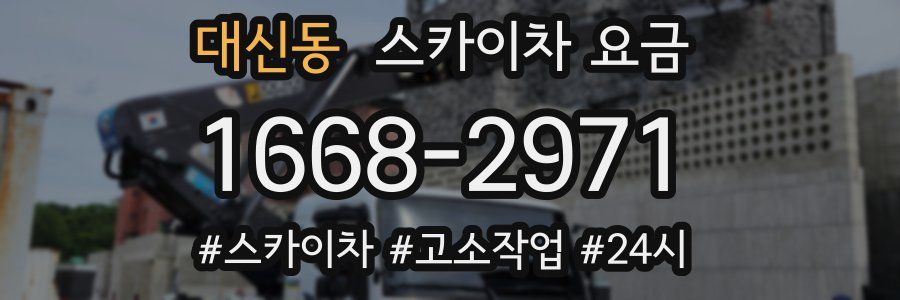 대신동 스카이차 요금