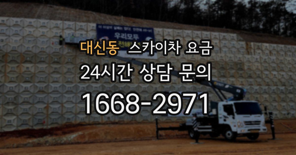 대신동 스카이차 요금