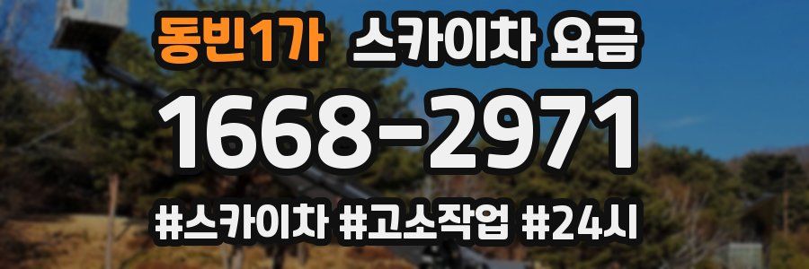 동빈1가 스카이차 요금