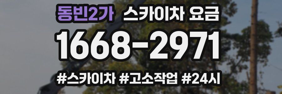 동빈2가 스카이차 요금