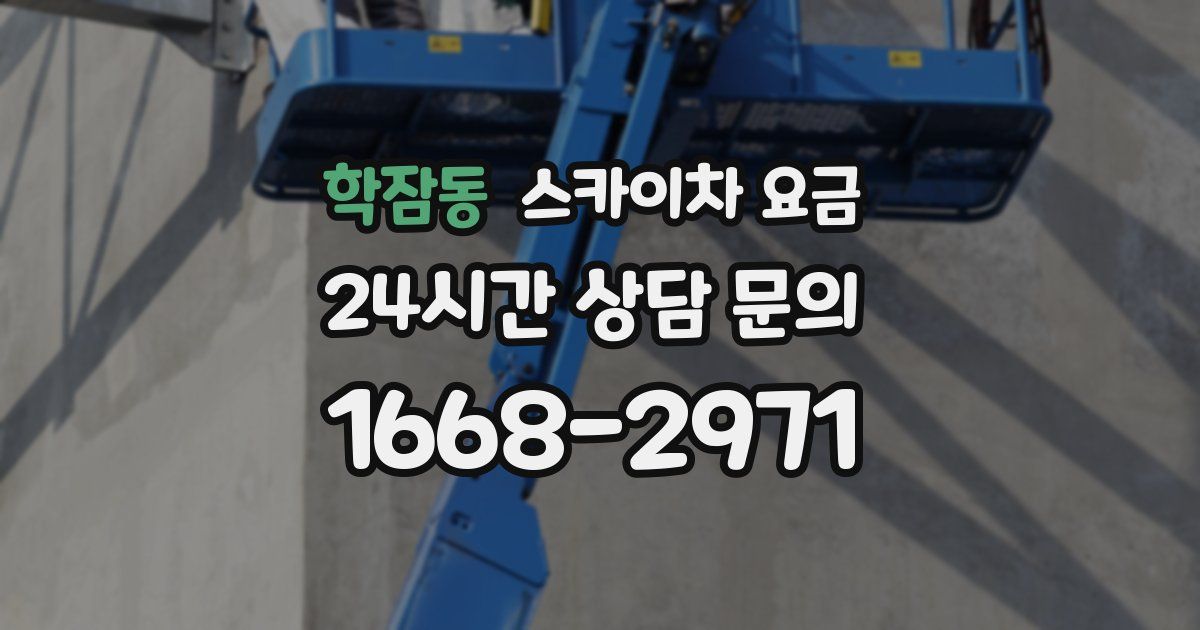 학잠동 스카이차 요금