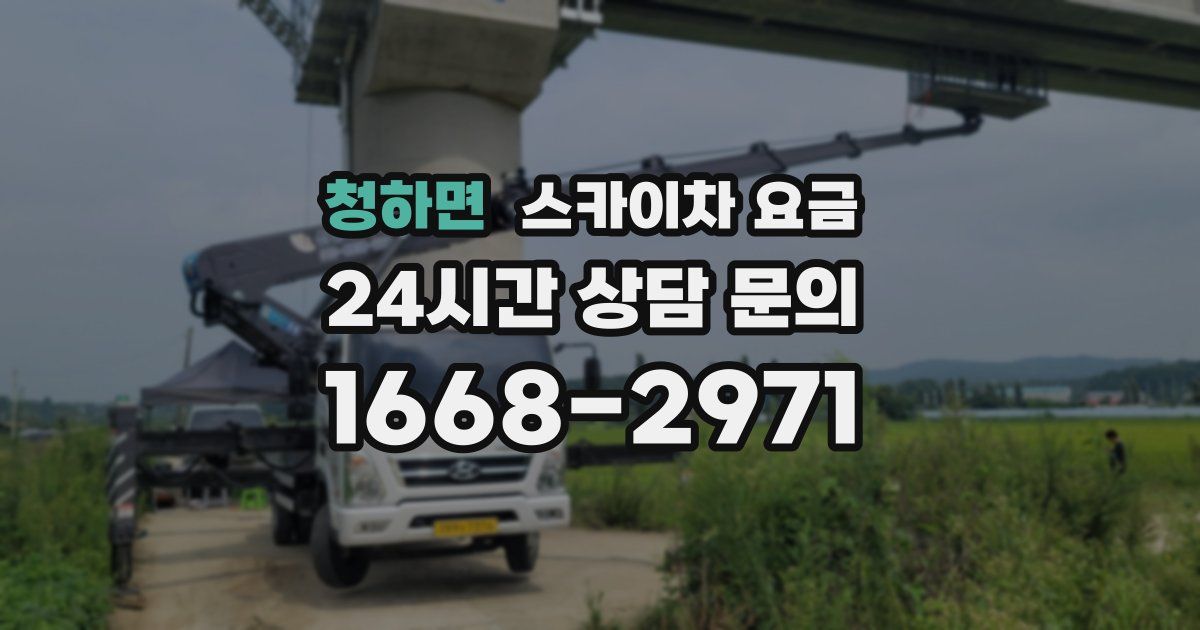 청하면 스카이차 요금