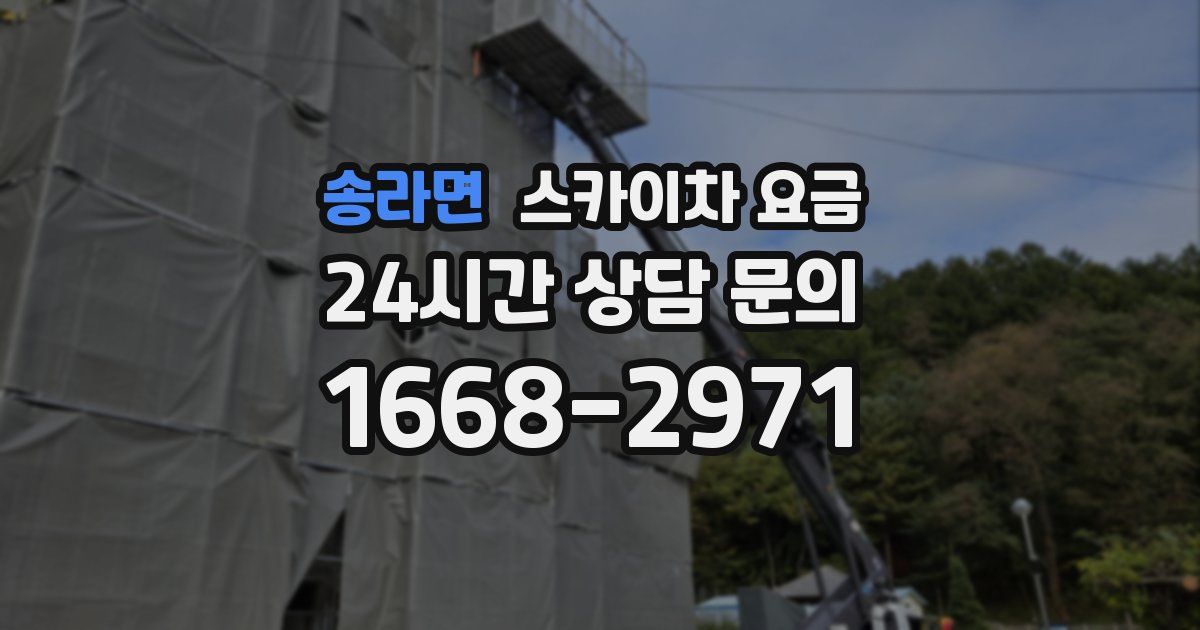 송라면 스카이차 요금