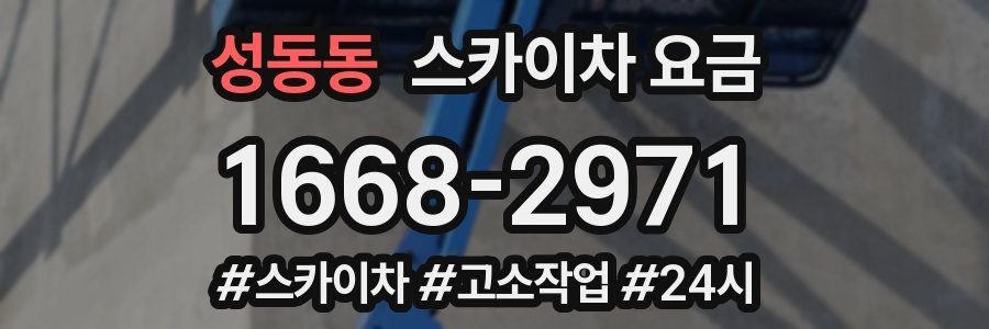 성동동 스카이차 요금