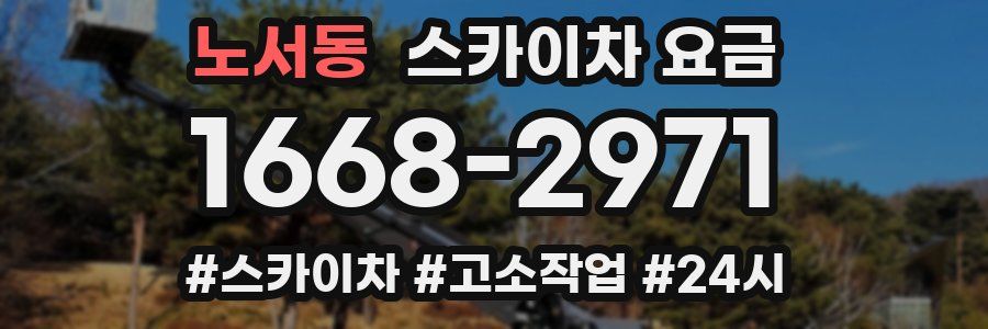 노서동 스카이차 요금