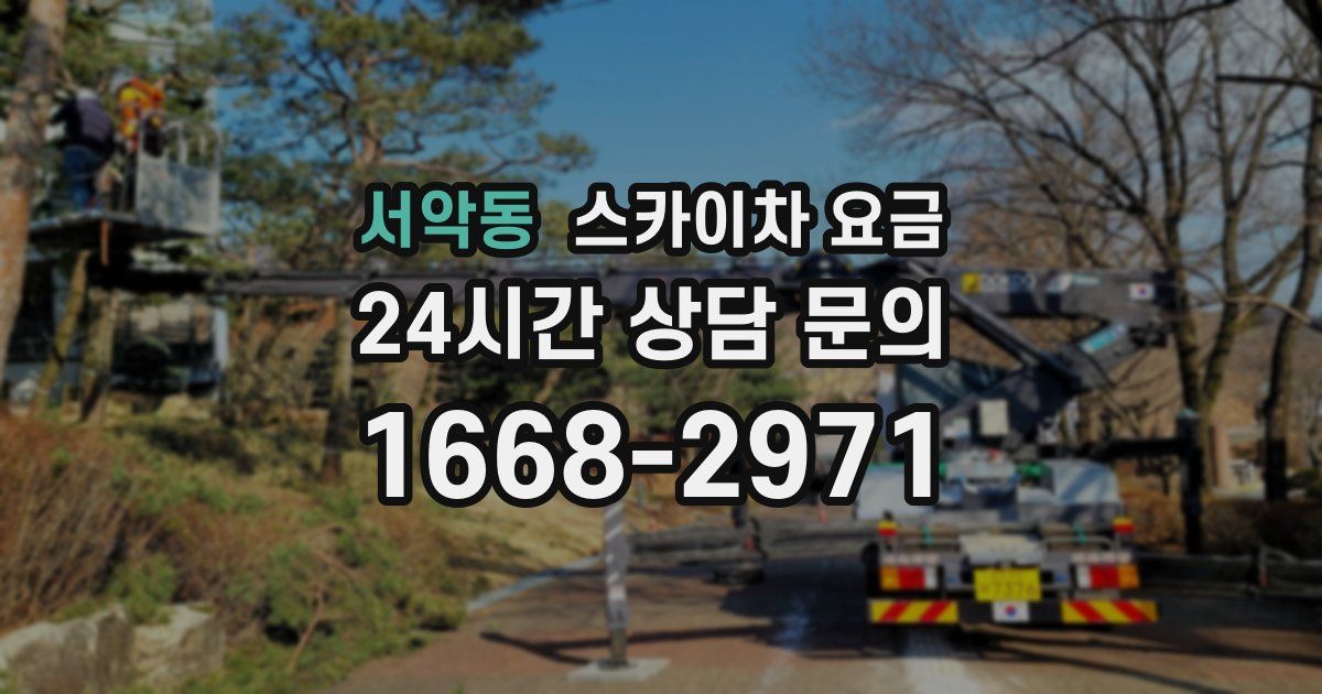 서악동 스카이차 요금