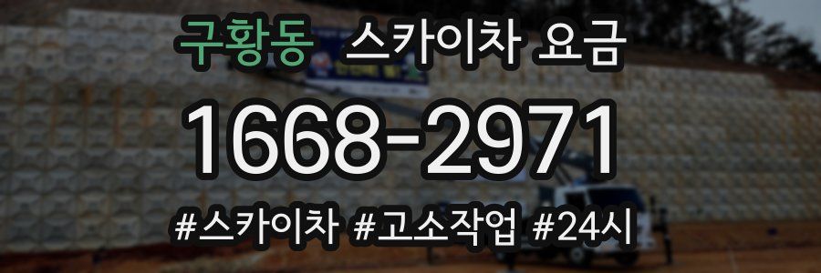 구황동 스카이차 요금
