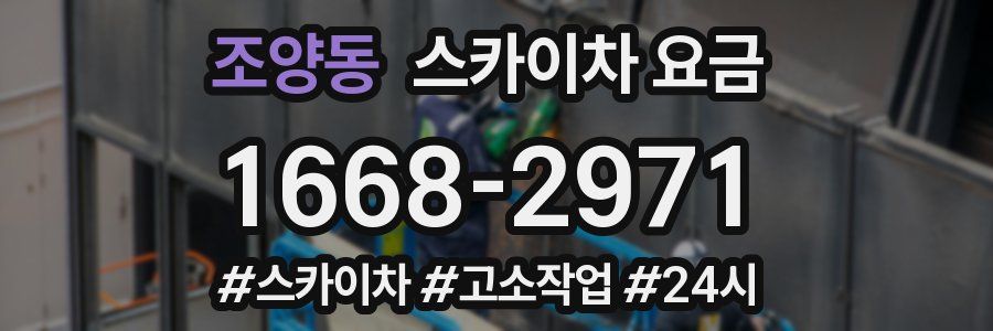 조양동 스카이차 요금