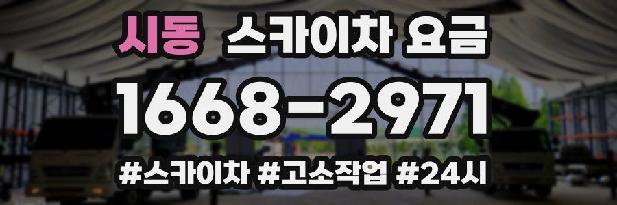 시동 스카이차 요금