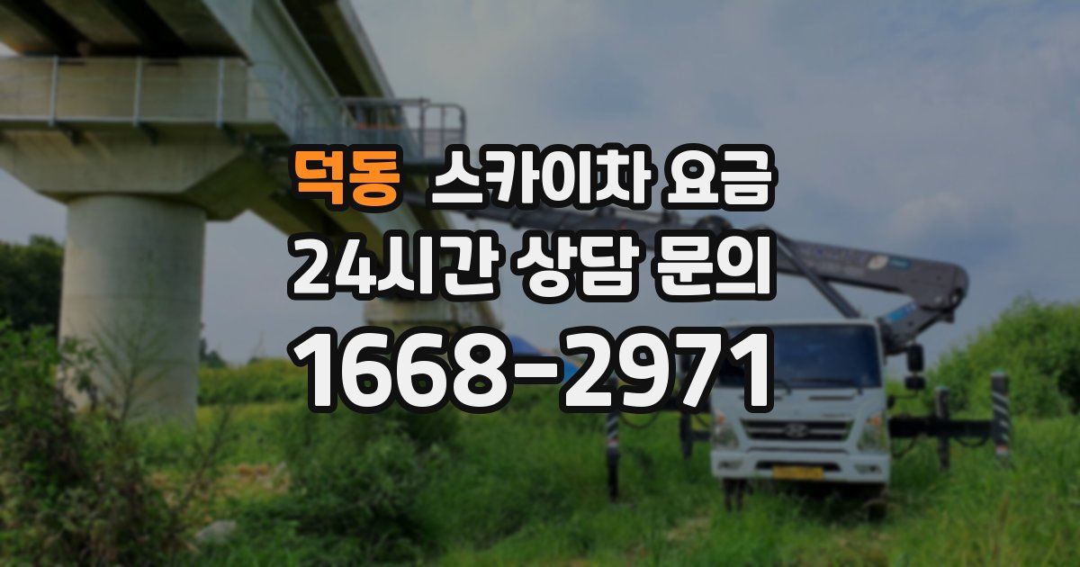 덕동 스카이차 요금