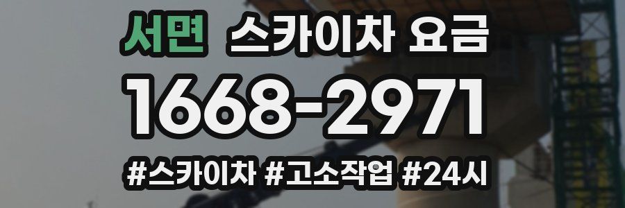 서면 스카이차 요금