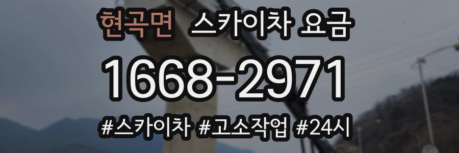 현곡면 스카이차 요금
