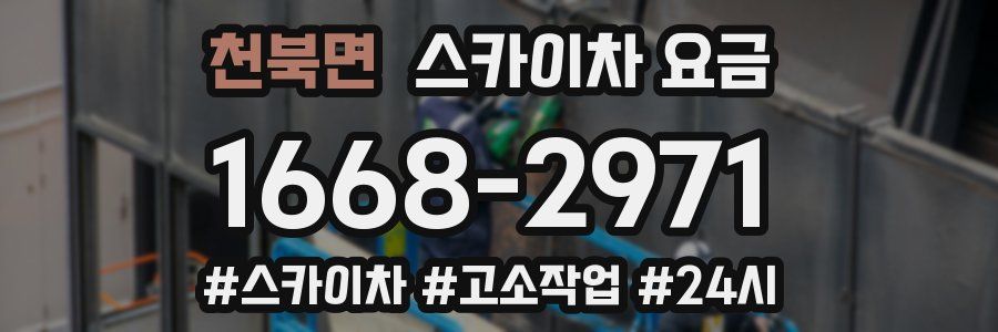 천북면 스카이차 요금