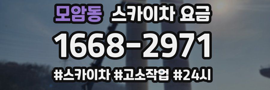 모암동 스카이차 요금