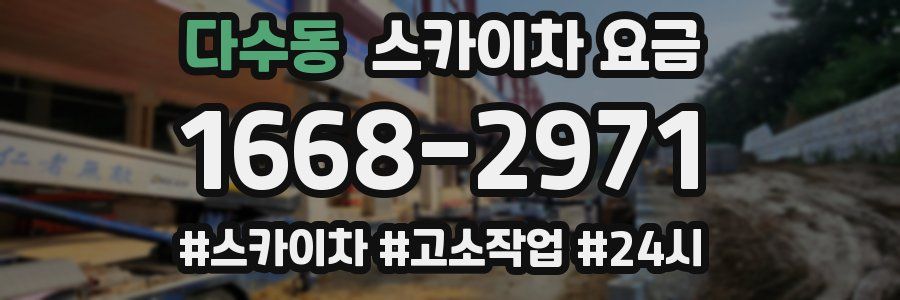 다수동 스카이차 요금
