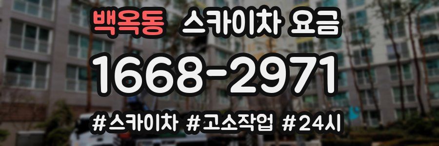 백옥동 스카이차 요금