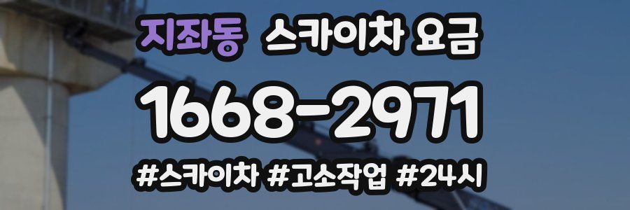 지좌동 스카이차 요금