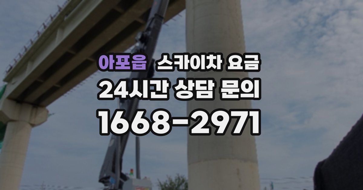 아포읍 스카이차 요금