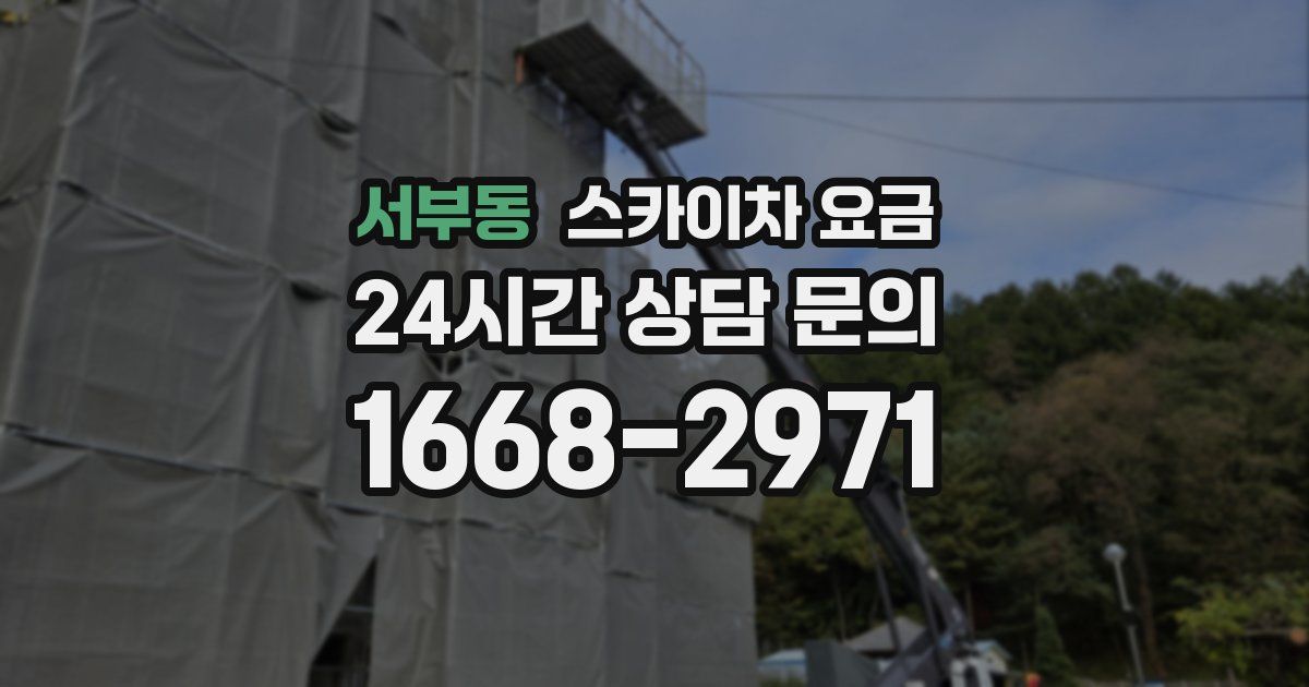 서부동 스카이차 요금