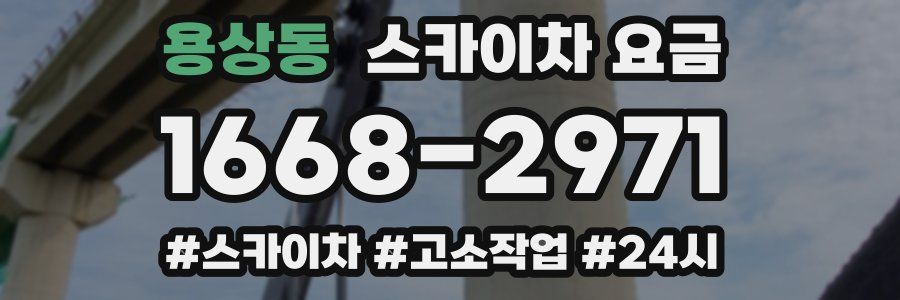 용상동 스카이차 요금
