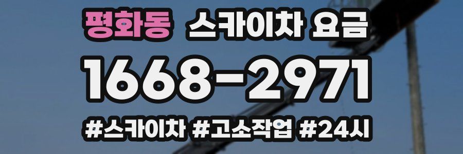 평화동 스카이차 요금