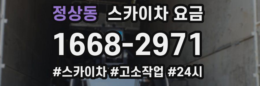 정상동 스카이차 요금