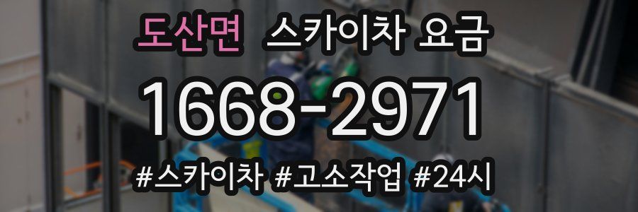 도산면 스카이차 요금