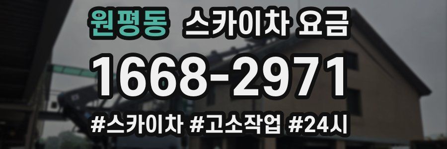 원평동 스카이차 요금