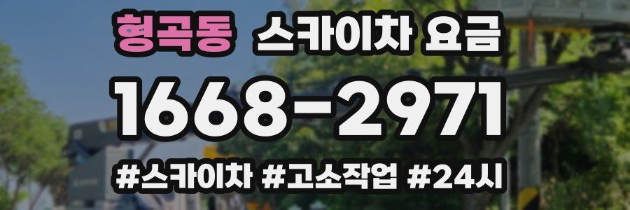 형곡동 스카이차 요금