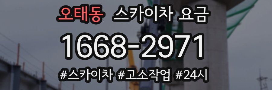 오태동 스카이차 요금