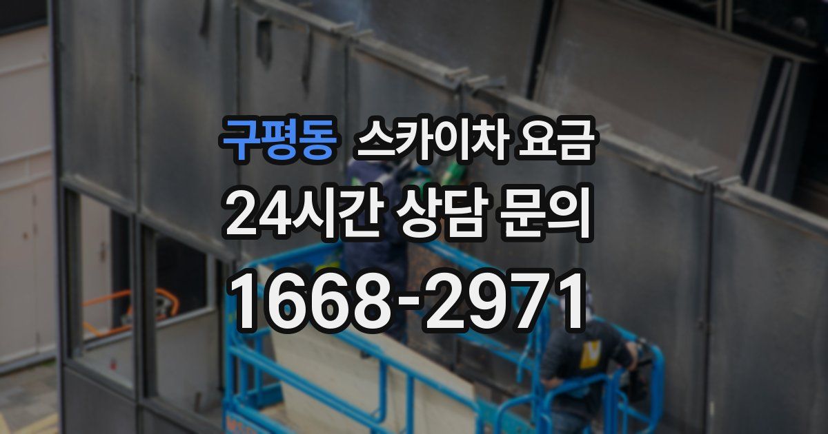 구평동 스카이차 요금