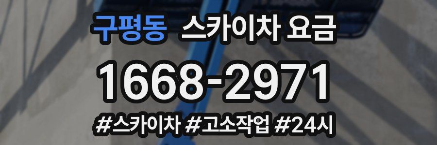 구평동 스카이차 요금