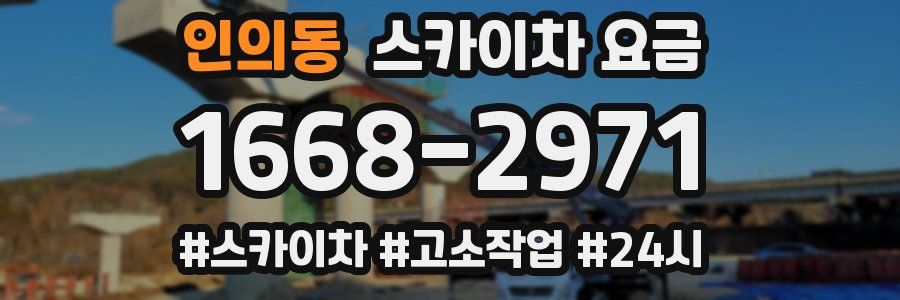 인의동 스카이차 요금