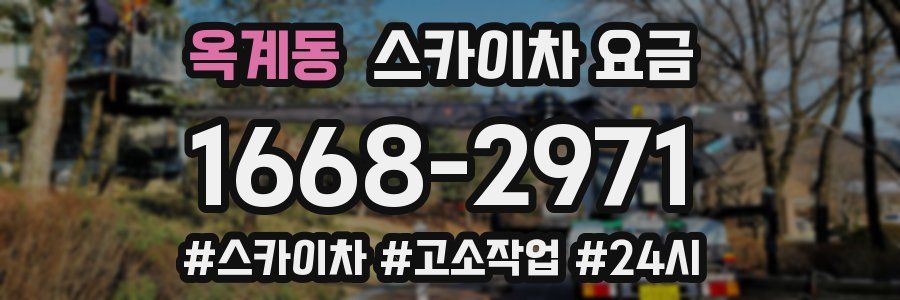 옥계동 스카이차 요금