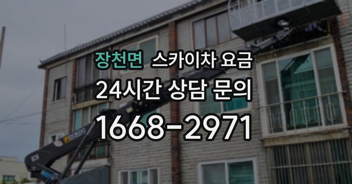 장천면 스카이차 요금