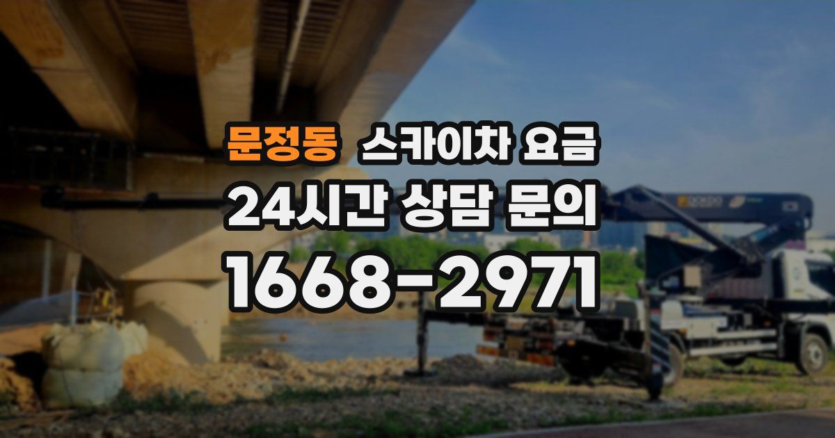 문정동 스카이차 요금