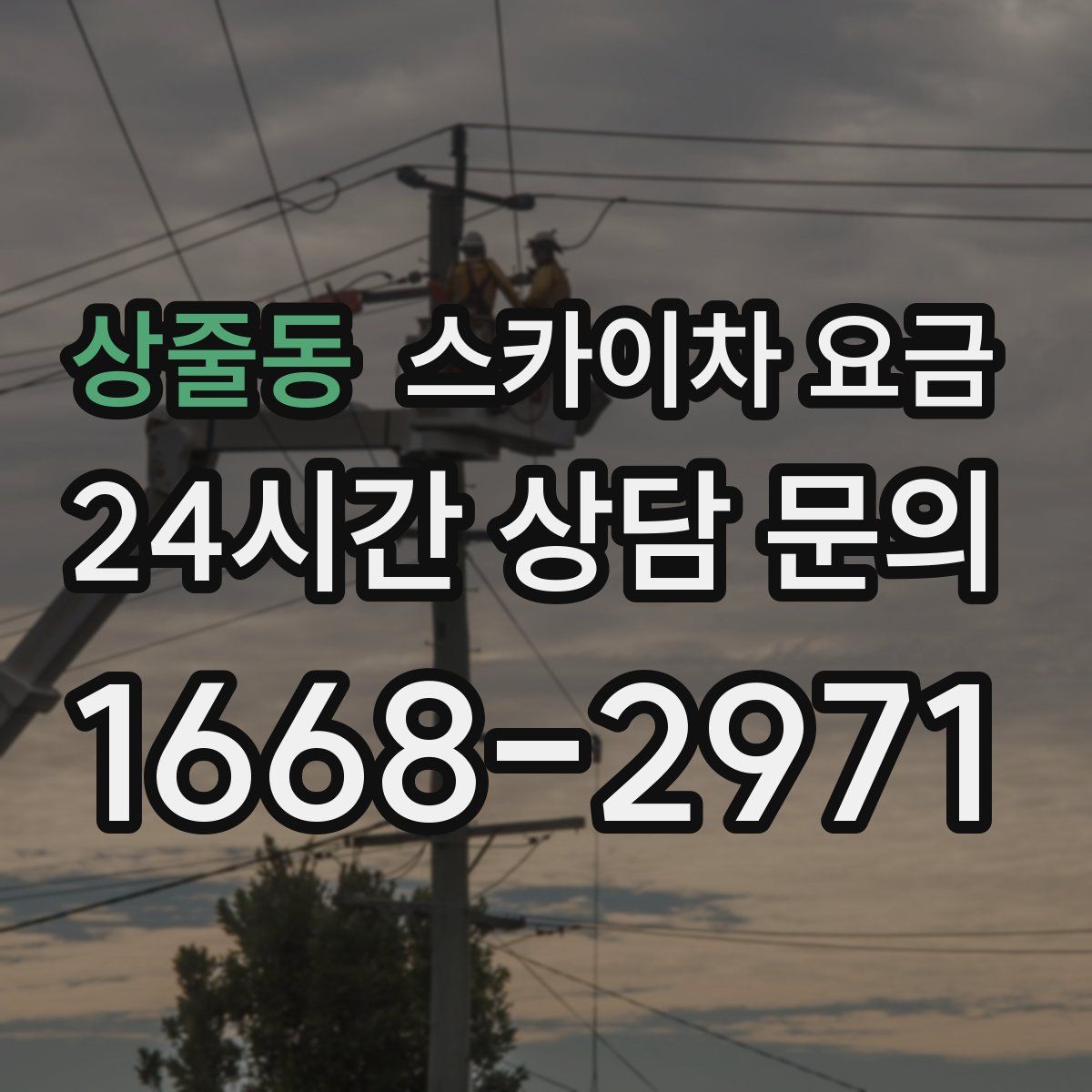 상줄동 스카이차 요금