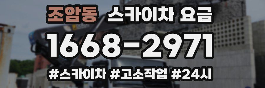 조암동 스카이차 요금