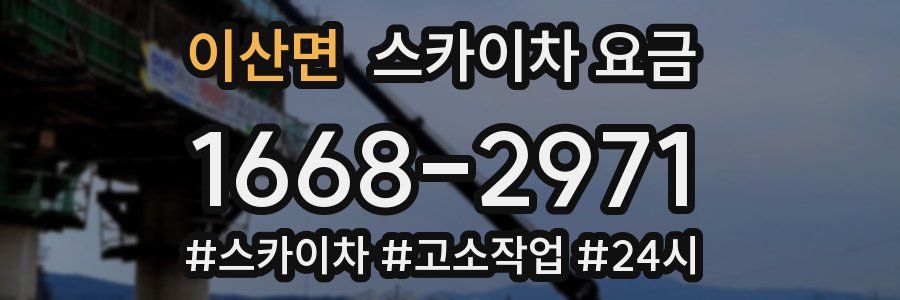 이산면 스카이차 요금