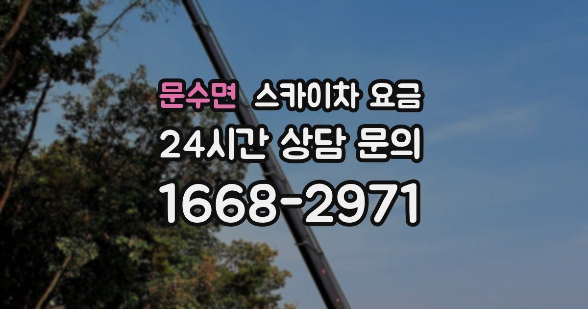 문수면 스카이차 요금